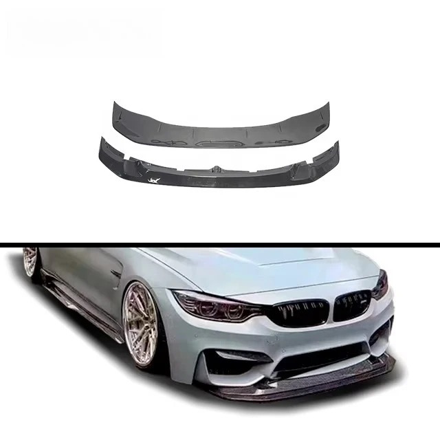 GTS Style Front Lip for F80 F82 M3 M4 2014-2020 Carbon Fiber Front Bumper Lip